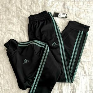 NWT Boys Adidas Track Jacket and Jogger Pant set - large (14/16)